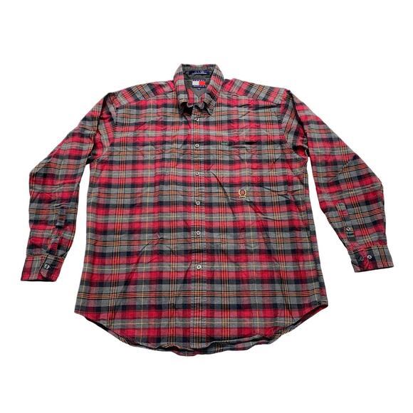 Men’s Tommy Hilfiger Shirt, Flannel, Size‎ L - Picture 1 of 6